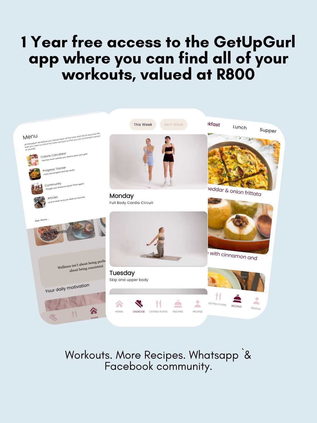 8 Week Mealplan bundle + 1 year App access. Launch SALE